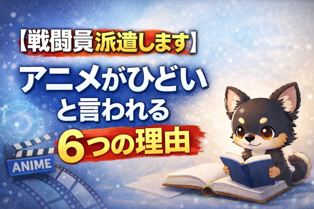 【戦闘員派遣します】アニメがひどいと言われる6つの理由
