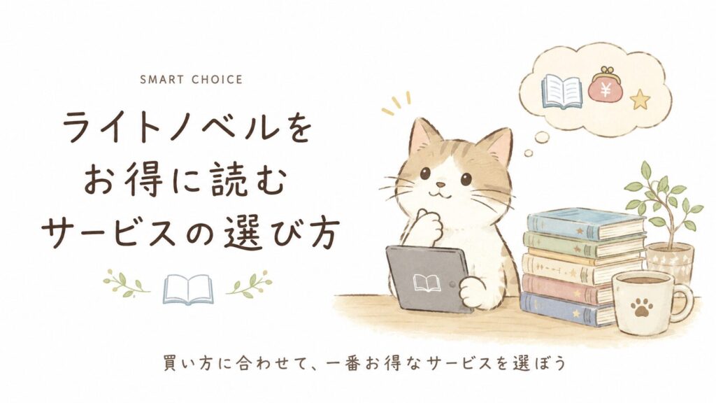 ライトノベルを安く読めるおすすめ電子書籍サービス｜初回・継続・まとめ買い
